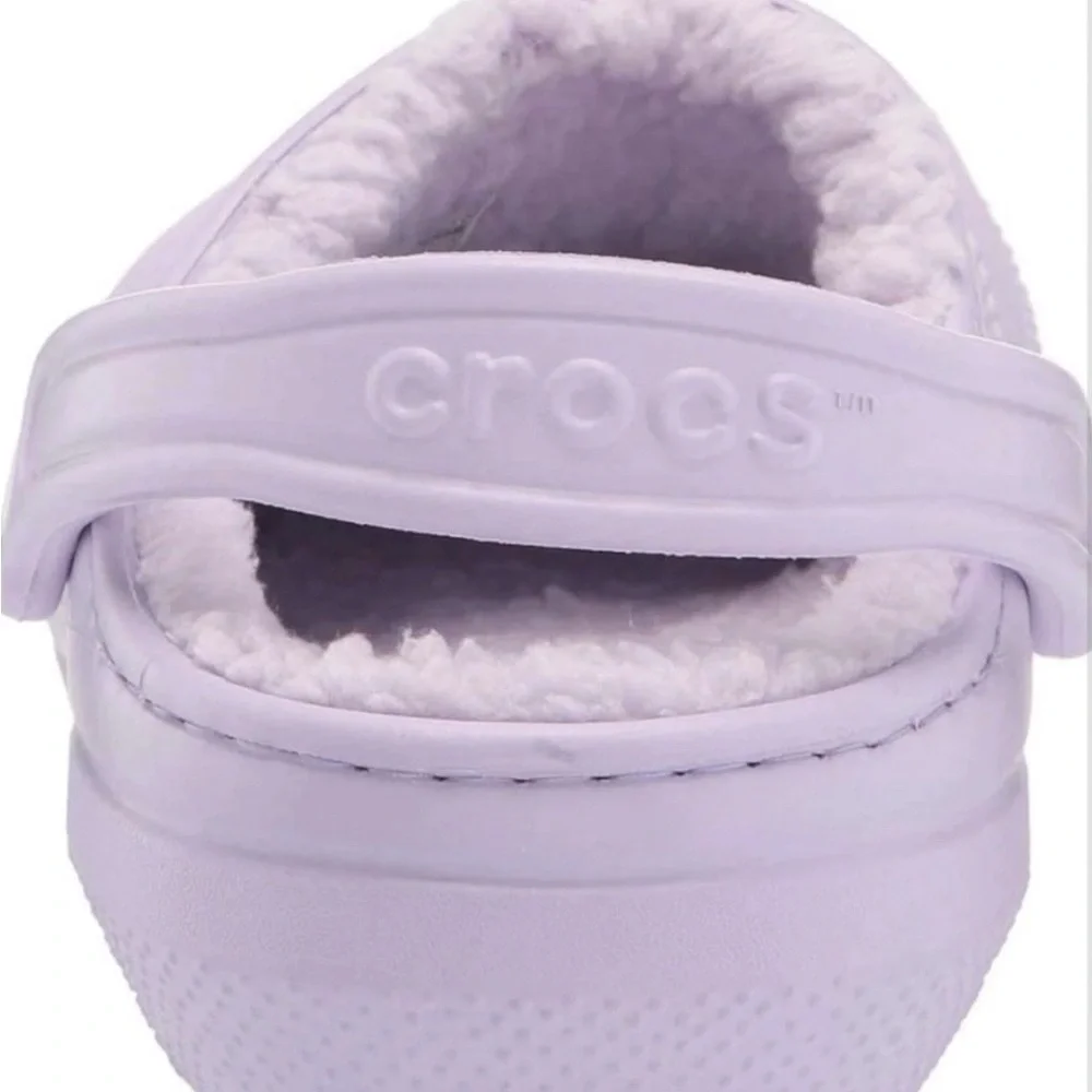 Crocs Classic Unisex Lined Lavender Clogs Men 13 Women 15 NEW